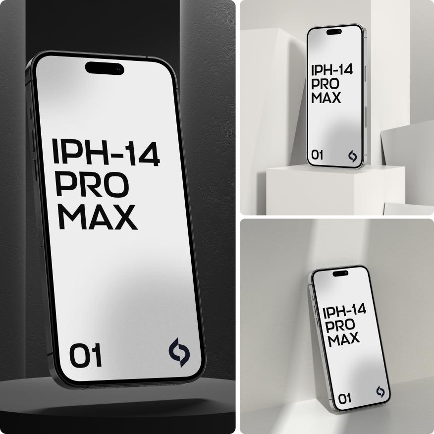 3 Free iPhone 14 Pro Max Mockups