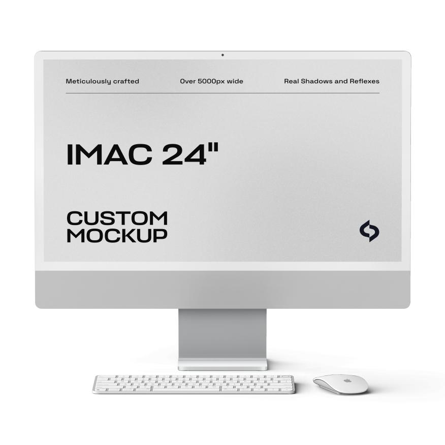 2 Free iMac 24" Mockups