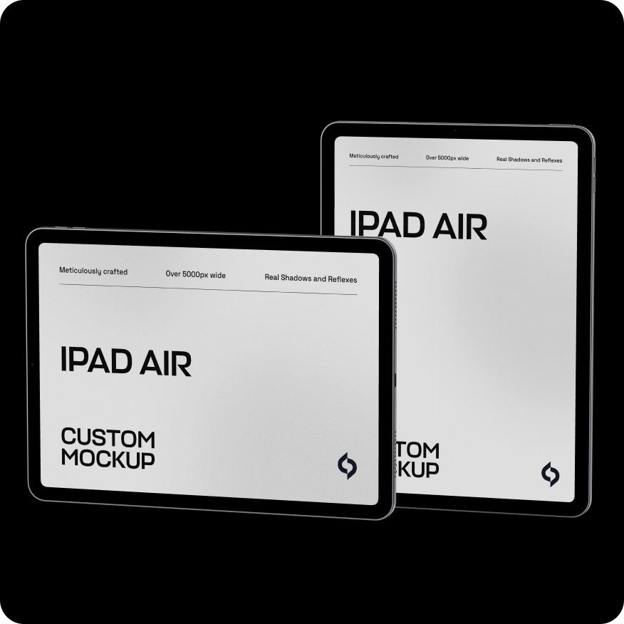 2 Free iPad Air Mockups